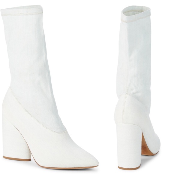 NWT YEEZY SEASON 4 - Never worn. White denim stretch ankle boot. Rare. Sold-out! - Picture 9 of 9